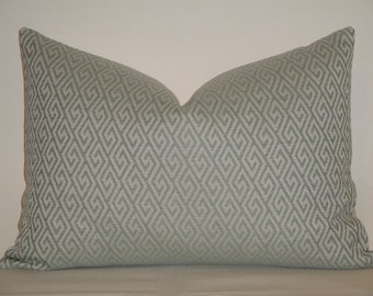 Decorative Pillow Cover - Spa Greek Key - Lattice - Sofa Pillow - Geometric Pillow - Chair Pillow