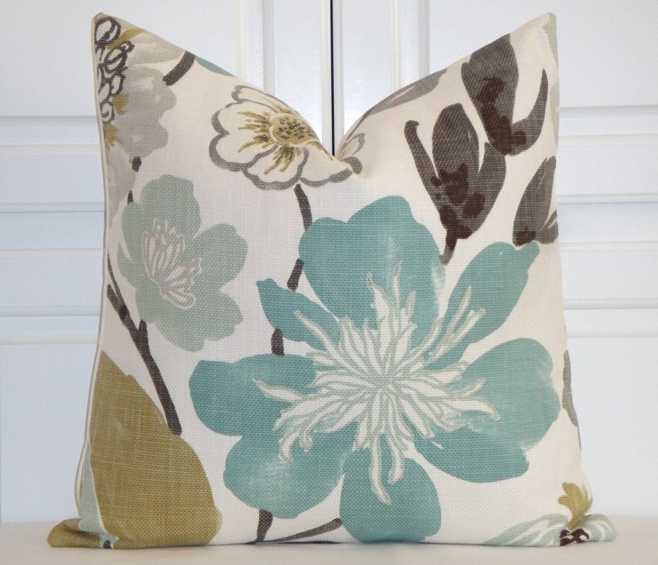 Decorative Pillow Cover EURO Sham Square Pillow Accent Etsy