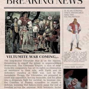 Invincible- Viltrumite war news paper poster