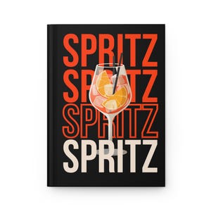 Spirits Cocktail, Recipe Book- Matte Hardcover Journal -Mixologist Gift, Bartender Notebook, Cocktail Party Planner, Drink Recipe Diary