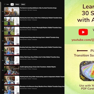 Waldorf Transition Song Cards: Daily Rhythm, Early Childhood (PDF) image 4