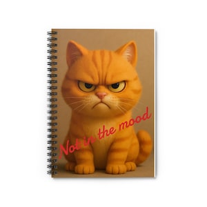 Funny Notebook - Ruled Line, Journal, Diary, Notepad, Jotter, Angry Kitty Notebook