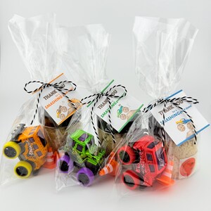 Bolsa de recuerdos para fiesta de Monster Truck: Mini Monster Jam, arena cinética, pegatinas imagen 4
