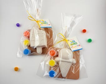 Ice Cream Paint Party Favor: Summer  beach goodie bag for kids
