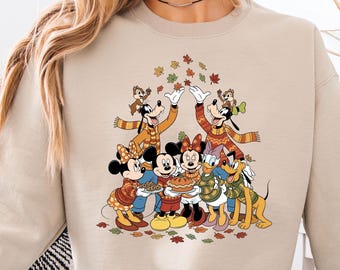 Disney Thanksgiving Sweatshirt, Fall Hoodie, Mickey And Friends Sweater, Thanksgiving Trip, Thanksgiving Shirt, Disney Fall Shirt