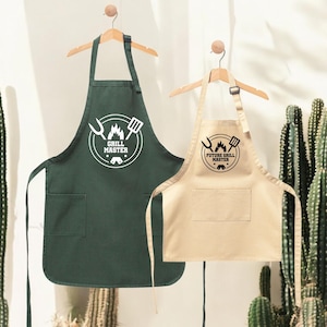 Personalized Grill Master Apron, BBQ Apron, Grill Apron, Personalized Apron, Grill Dad Gift, Great Chef, Apron For Men, Barbeque Apron