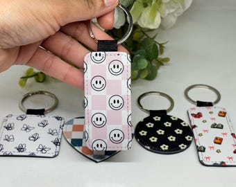 Elegant Keychain, Keyring, Personalised Keychain, Porta-chaves, PU Keychain, keychain faux leather, Custom Keychains,Stylish Wallet Keychain