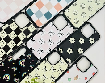 Phone Cases for iPhone and Galaxy, AntiSlip, Shockproof Rubber Material Case, Durable, Cute Protective Unique Cover for Apple and Android