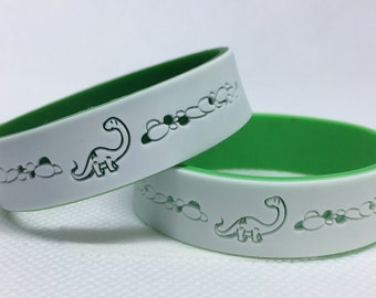 Bracelet dinosaure avec numéros de téléphone à contacter en cas d'urgence, Bracelet d'urgence pour enfant, Bracelet d'urgence personnalisé, Carte d'identité pour enfant, Bracelet pour enfant