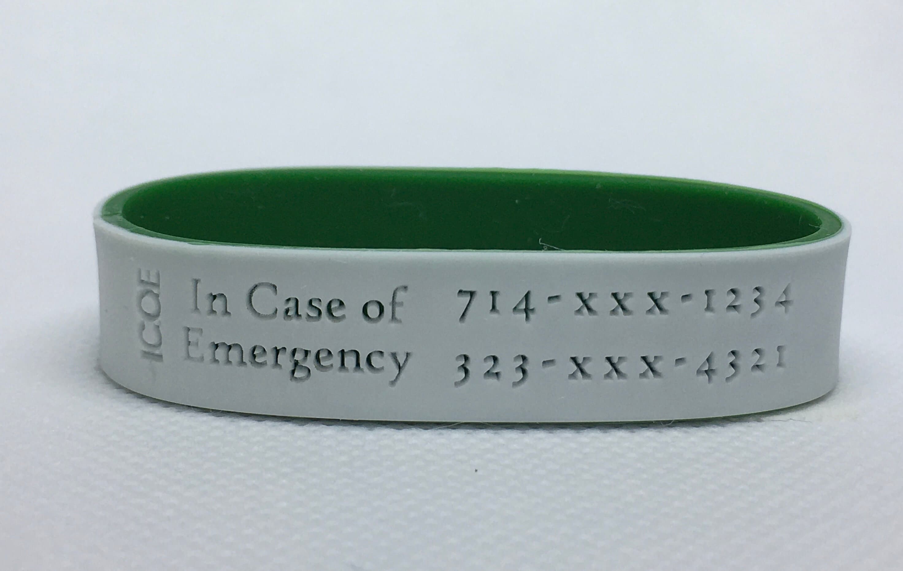 Flower Bracelet with Emergency Contact Phone Numbers Child Etsy