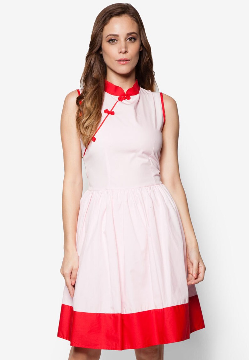 pink qipao