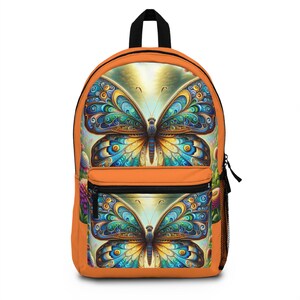 Backpack, Colorful School Bag, Gift for Nature Lovers, Eco-Friendly Backpack, Travel Rucksack
