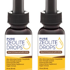 Pure Zeolite Drops Extra Strength Zeolite Liquid Liquified Detox HEAVY METAL DETOX Clinoptilolite 2-pak Beats Zeolite Powder Spray Capsules