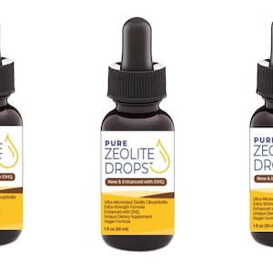Pure Zeolite Drops Extra Strength Zeolite Liquid Liquified Detox HEAVY METAL DETOX Clinoptilolite 3-pak Beats Zeolite Powder Spray Capsules