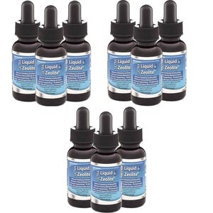 Extra Strength Zeolite Liquid Liquified Detox HEAVY METAL DETOX Clinoptilolite Zeolite Drops 9-pak Beats Zeolite Powder Spray Capsules