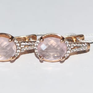 gold earrings russian 14 k   585  4.74gr