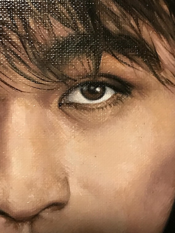 Victor Tsoi Singer Oil Portrait Rock Wall Pictures Canvas Painting