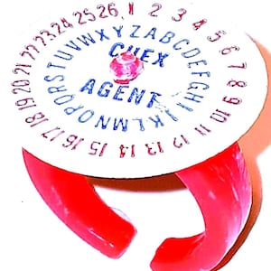 Chex Cereal Decoder Ring | Secret Agent Prize | Vintage 1960s