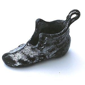 Pot Metal 1920s Cracker Jack Shoe Moccasin/Slipper Prize | Type Men's Beaded and Studded Charm