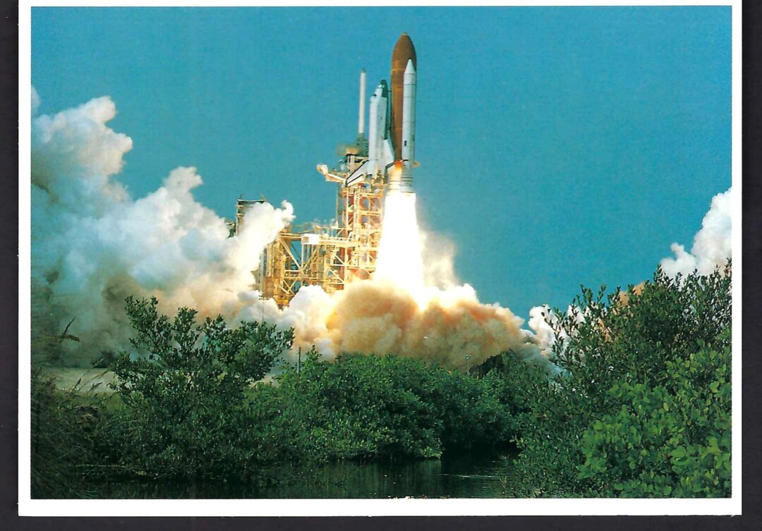 1981 Postcard - Spacelab Mission - Launch Flight of Maiden Voyage - Etsy
