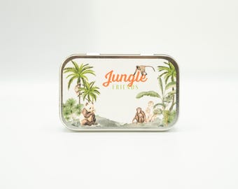 Mini Magnetic Jungle Tin, Travel, Busy, Quiet Toys for Kids (Set of 8 Animals)