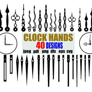 Clock Arrows Svg, Arrows Svg, Clock Hands SVG, Watch Arrows Svg,Clock Hands Files for Cricut,Clock Hands Silhouette,Clock Svg,Clock Cricut,