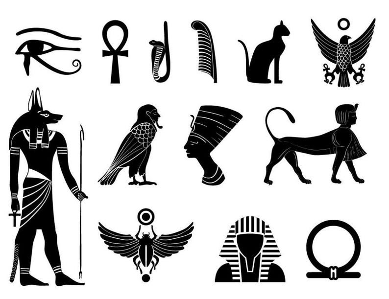 Egyptian Gods SVG Bundle: Anubis, Eye of Horus, Ra (digital Download ...