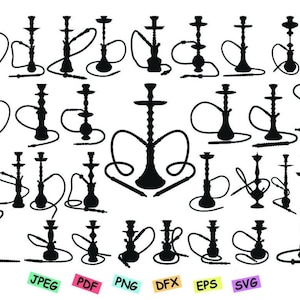 HOOKAH SVG, hookah, hookah set, hookah bundle, hookah pipe, hookah stencil, hookah pipe clipart, pipe svg, hookah silhouette, Circuit, Cut,