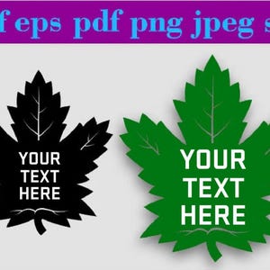 Personalized Maple Leaf SVG - Customizable Autumn Fall Leaf Design, Wall Art Printable, Svg Cricut, svg for Cricut, Autumn Fall