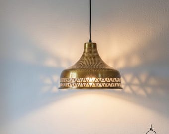Handmade Bronze Dome Pendant Light, Farmhouse Kitchen Lighting