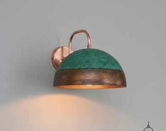Handgemaakte Amerikaanse koperen wandkandelaar, verlichting in Marokkaanse stijl