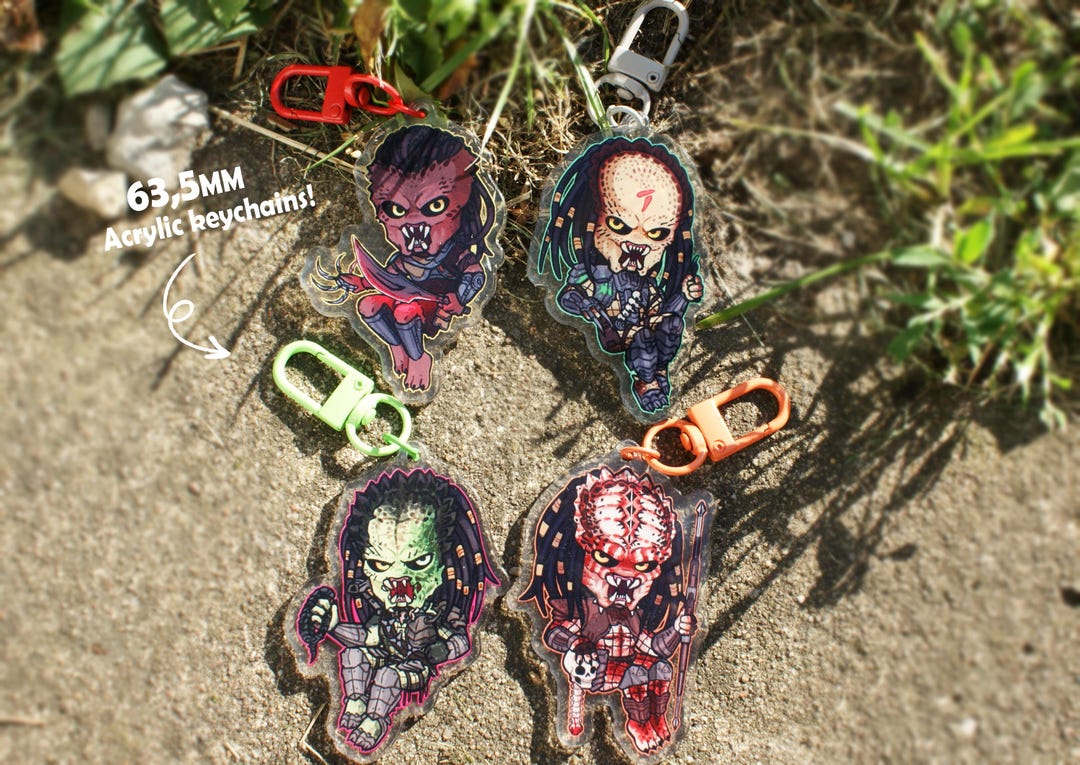 Predators 63mm Keychains + Stickers - Etsy