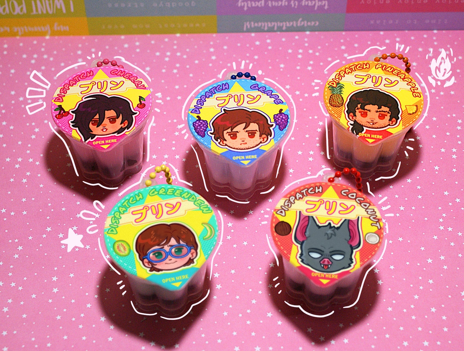 Dispatch Pudding Squishy Keychains - Etsy