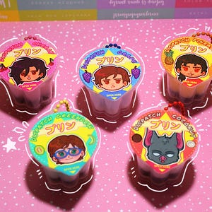 Dispatch pudding squishy keychains