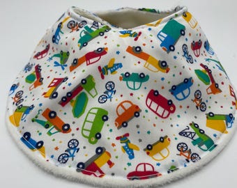 Baby bib ,  baby gift , drool bib , baby shower, new baby, baby, baby gift, car, truck, tractor, Christmas