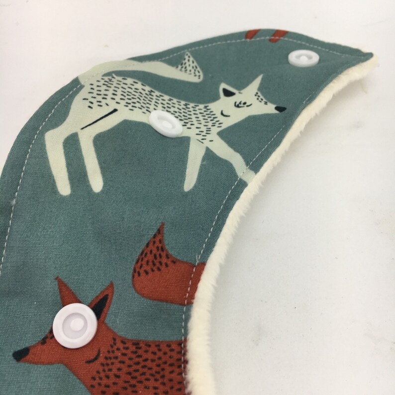 drool bib baby Bib woodland,baby gift baby shower gift baby accessory dribble bib fox new baby gift