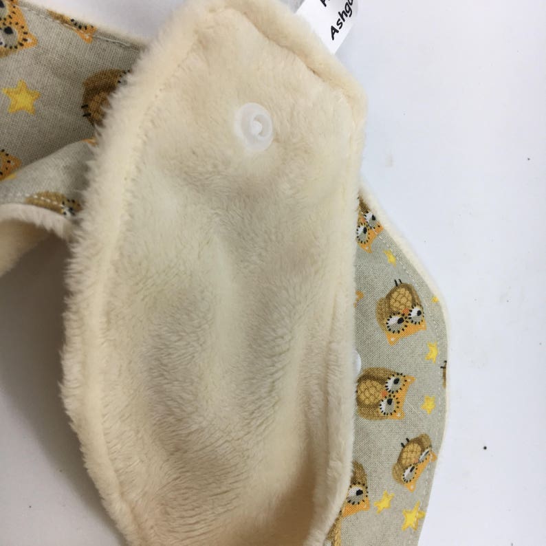adjustable bib drool bib Bib,Dribble owl woodland baby gift