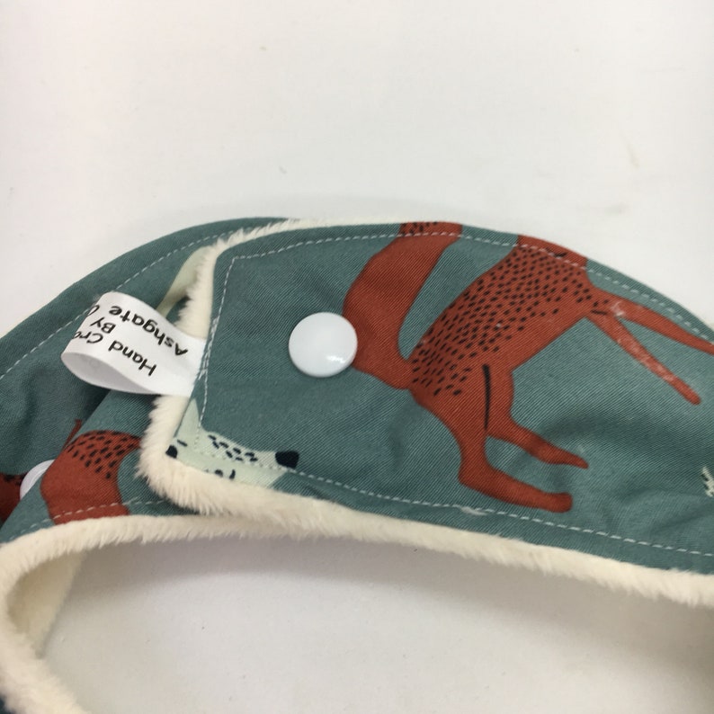 drool bib baby Bib woodland,baby gift baby shower gift baby accessory dribble bib fox new baby gift