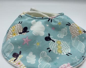 Baby Bib, drool bib, dribble bib, sheep, farm, baby gift, baby shower gift, baby girl, new baby, baby,