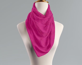 Hot Pink Pinwheel with Purple Accents Light Scarf - Vibrant and Chic Accessory, Perfect Gift for Her, Anniversary gift