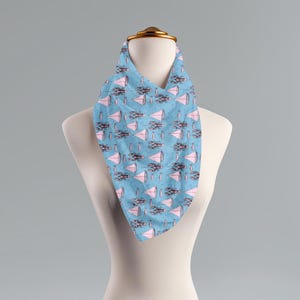 Nautical Scarf, Sailboat Print Wrap, Anchor Patterned Shawl, Beach Accessory, Summer neckpiece, Lightweight Wrap, Ocean Lover Gift, Coastal