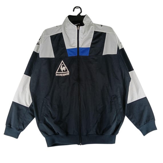Vintage 90's Le Coq Sportif Track Top Multicolor Large Jacket Le