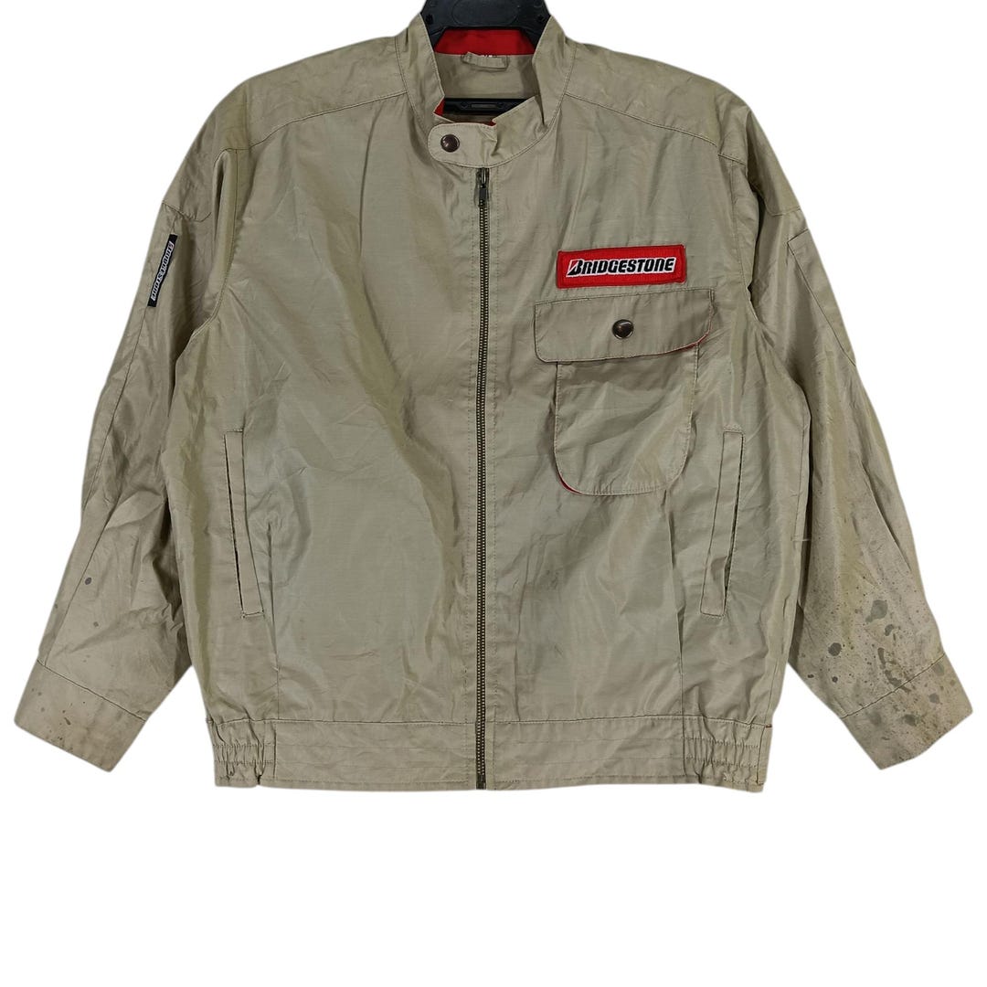 Vintage 90's Bridgestone Motorsport Brown Medium Jacket