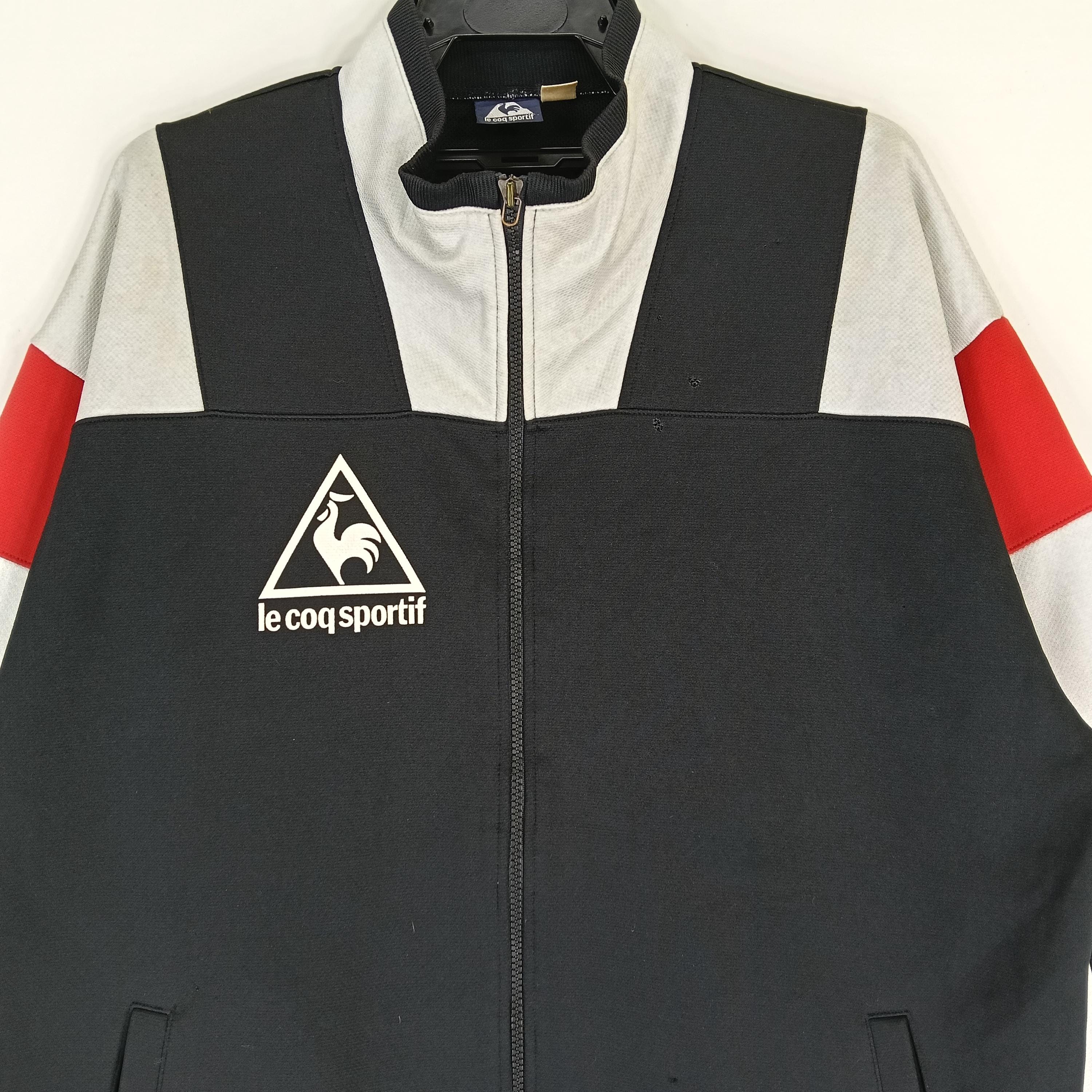 トップス 90's le coq sportif Logo Track Jacket Le Coq Sportif Jacket Vintage 90s Le Coq Sportif Multicolor