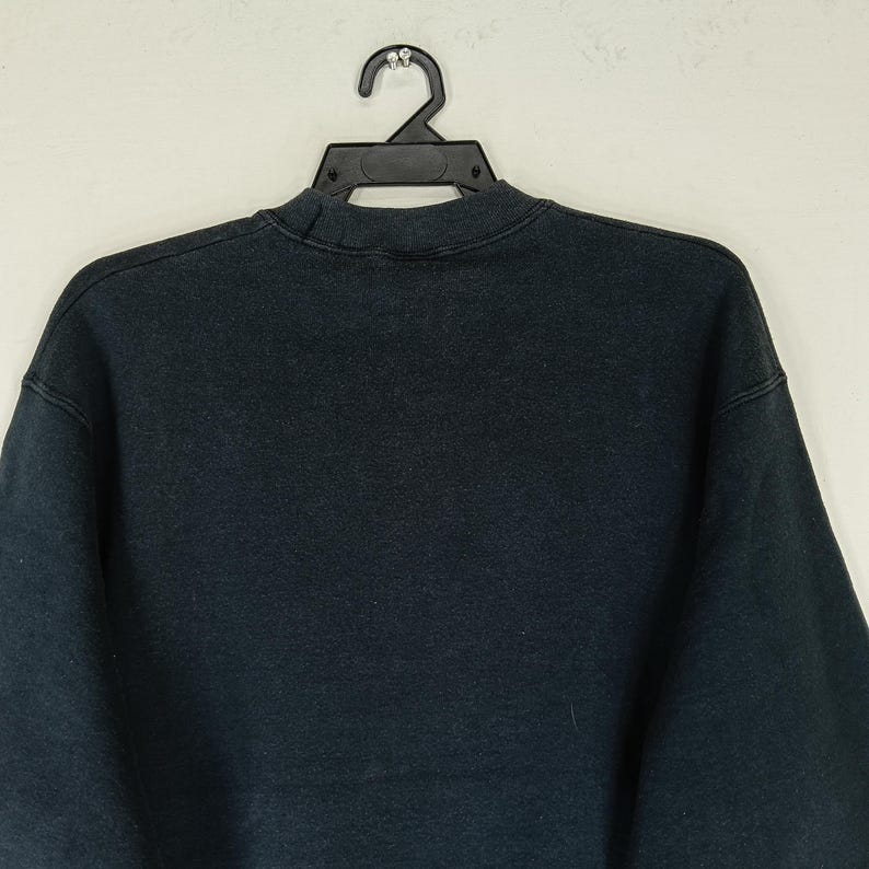 Vintage 90er Jahre Traktor Transport Schwarzes großes T Shirt Traktor Pullover Crewneck Sweatshirt Pullover Größe L Bild 5