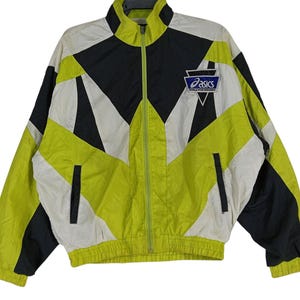 Vintage 90's Asics Multicolor Large Jacket Asics Sportwear Jacket