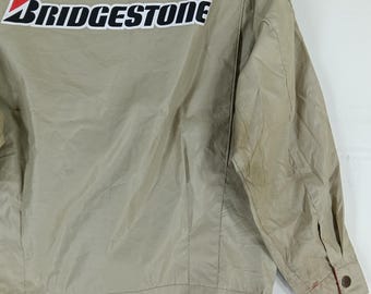 Vintage 90's Bridgestone Motorsport Brown Medium Jacket