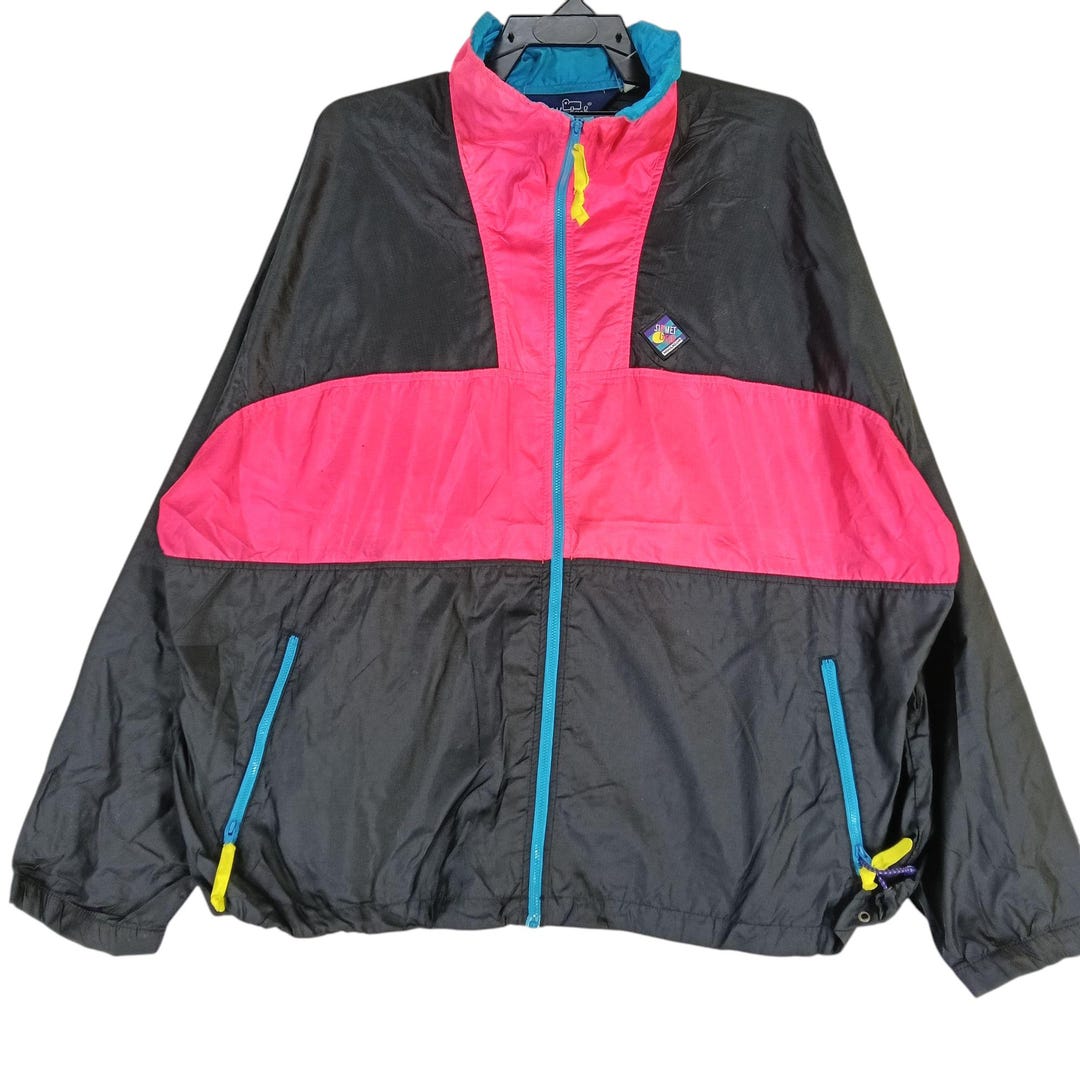 Vintage 90's Woolrich Multicolor Xlarge Windbreaker Woolrich