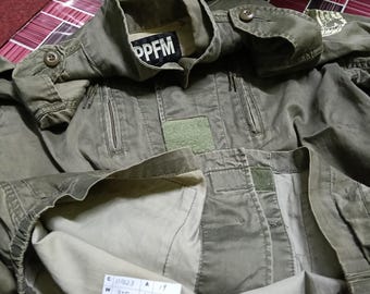 Vintage PPFM Japanese Brand Army Medium Green Jacket PPFM Zipper Vintage PPFM Japanese Brand Army Medium Green Jacket PPFM Zipper