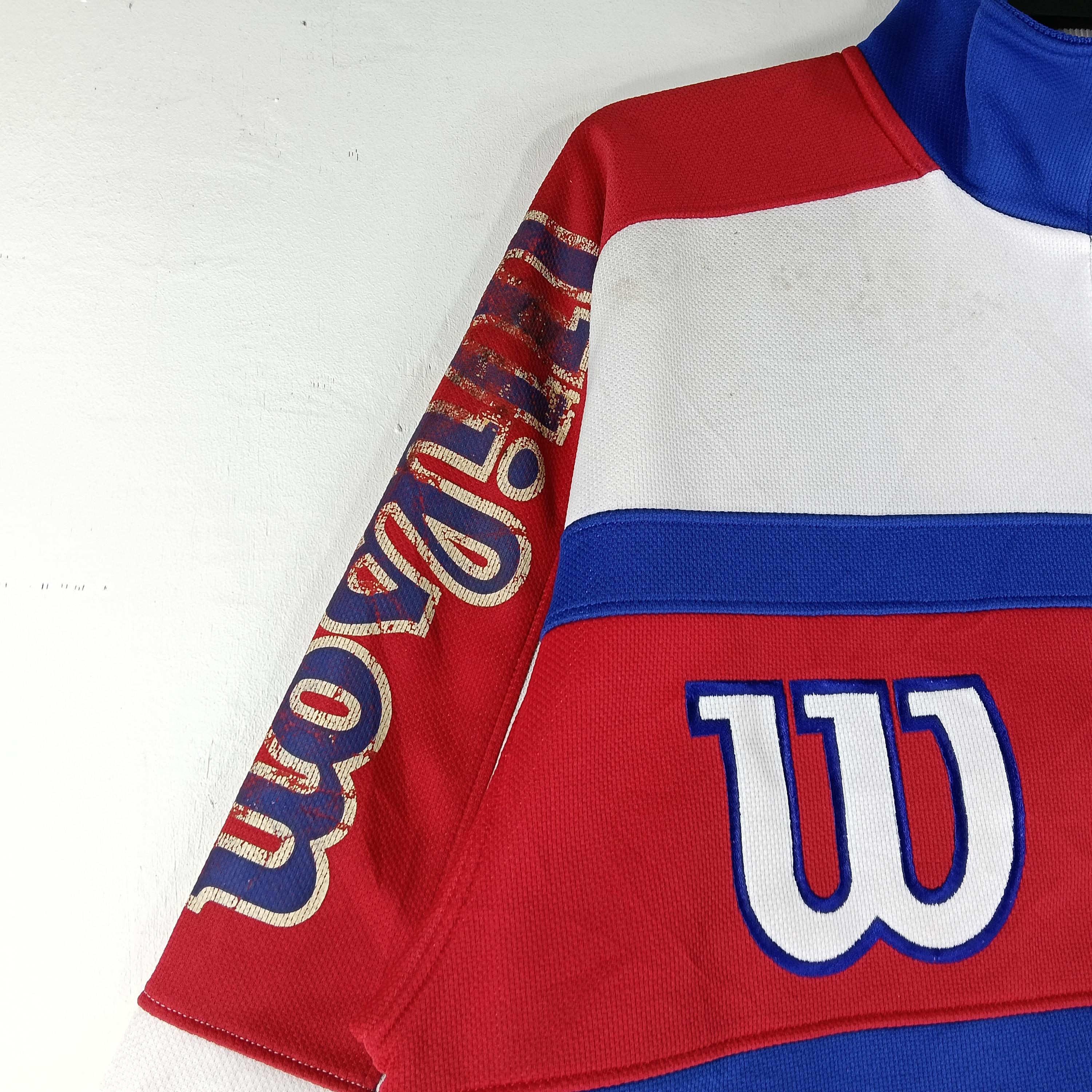 Vintage 90's Wilson Multicolor Track Top Large Jacket Wilson